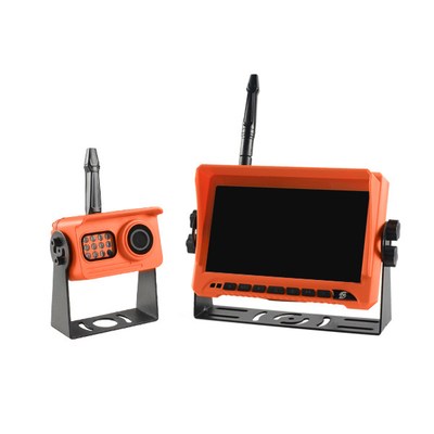 720P H.264 HD RV Wireless Backup Camera Kit mit orangefarbenem 7-Zoll-Monitor